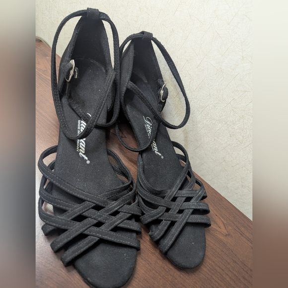 Diamant Ballroom Latin Salsa Dance Shoes with Vario Spin Sole Dancing Shoe Sz 9 - Picture 5 of 15